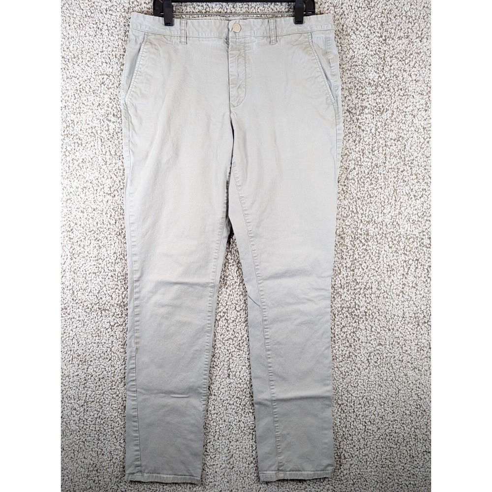 Bonobos Chino Pants Men's Size‎ 34x33 (Tag 36x36) Gray Golf Hike Outdoors